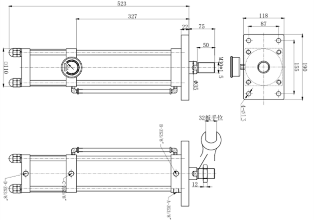 JRNT複合迷你倒裝型午夜成人精品缸產品外形尺寸圖